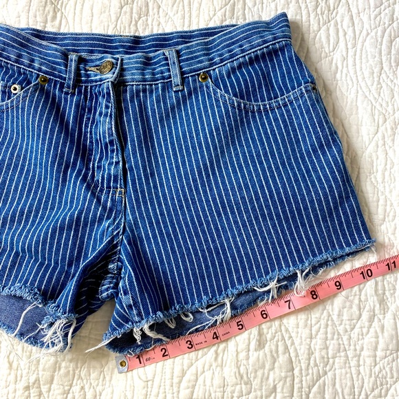 VINTAGE Engineer Stripe Cutoff Shorts 🚂 - Picture 7 of 7